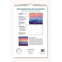 2025 Mountain Watercolor Art Wall Calendar