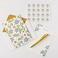 Les Fleurs Parisiennes Luxury Thank You Card Set