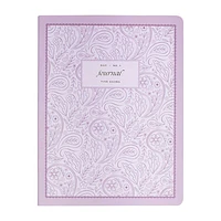 Mauve Paisley Paperback Journals S/3