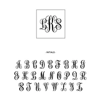 Clear Green Engraved Monogram Coasters