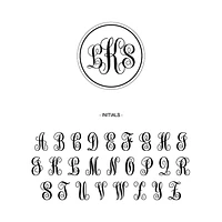Clear Engraved Monogram Skewers