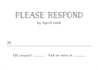 Painted Floral Response Card