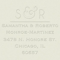 Modern Ampersand Custom Embosser Plate