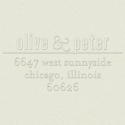 Bold Ampersand Custom Embosser Plate