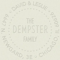 Circle Multi-Dot Custom Embosser Plate