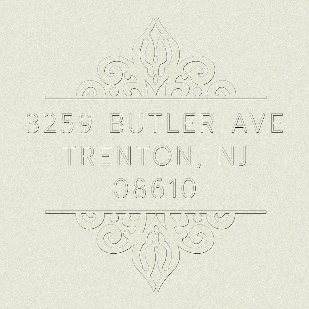Ornate Custom Embosser Plate