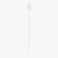 Clear Engraved Monogram Skewers