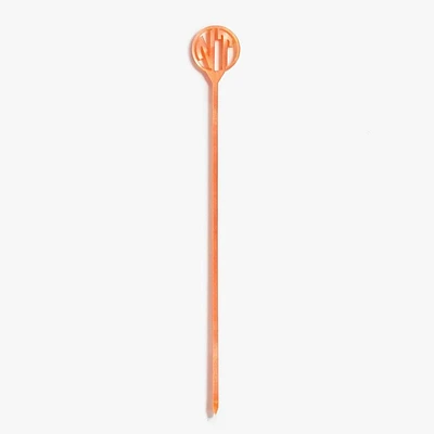 Pearl Coral Laser Cut Monogram Skewers
