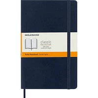 Moleskine Classic Notebook, Large, Ruled, Sapphire Blue