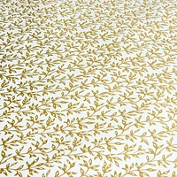 Gold Vines on Cream Stone Wrapping Paper