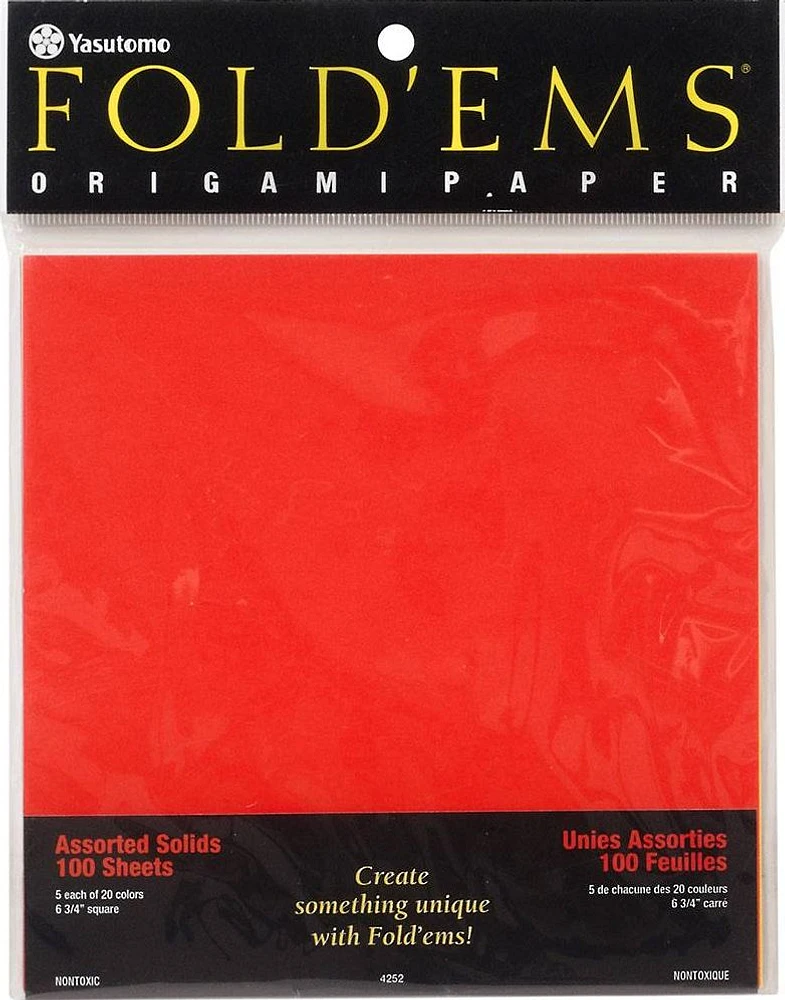 Assorted Solid Origami Papers