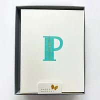 Monogram Letterpress Stationery Set