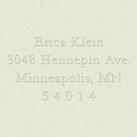 Return Address Embosser
