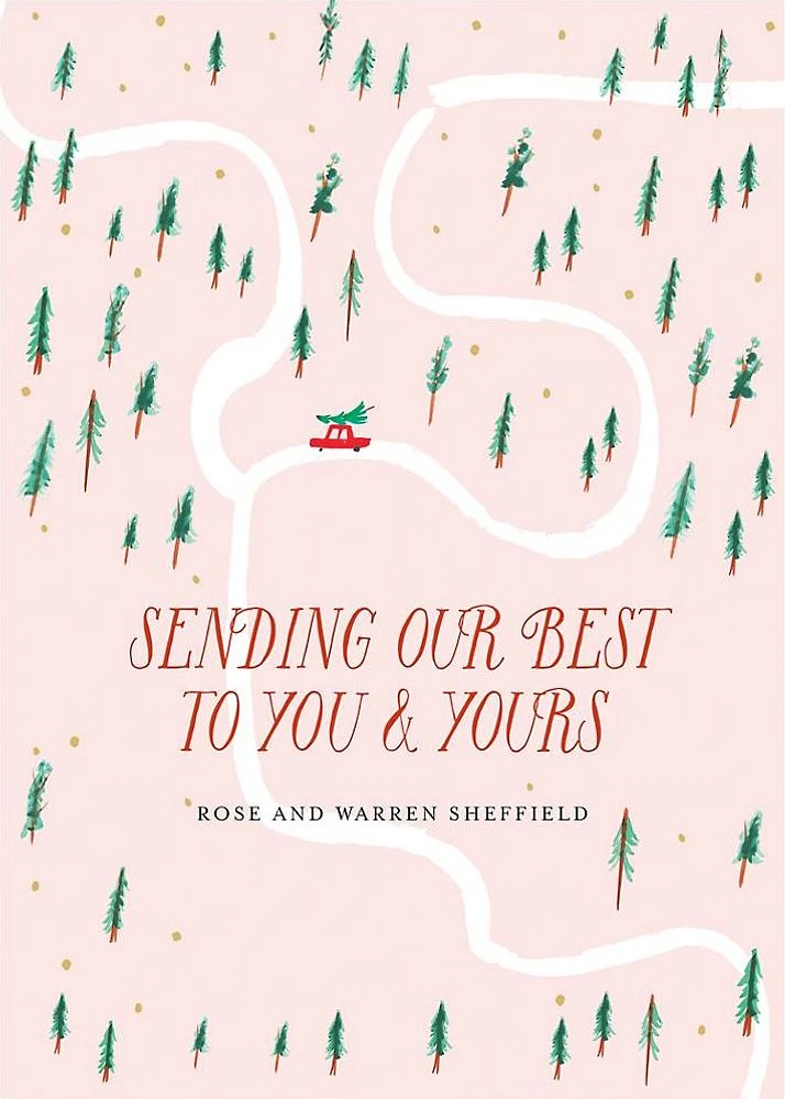 Watch for Reindeer Crossings Invitation