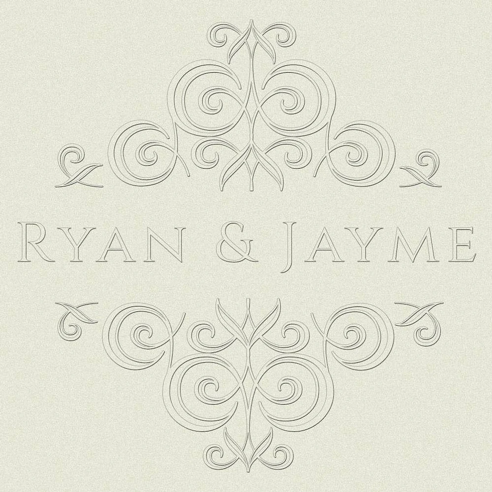 Custom Name Embossing Plates Vintage Swirl Top Load