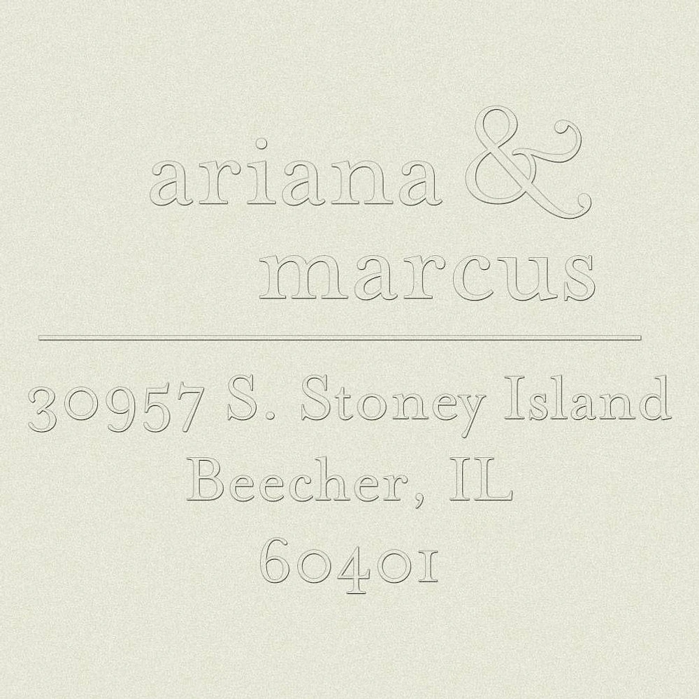 Ampersand Custom Embosser Plate
