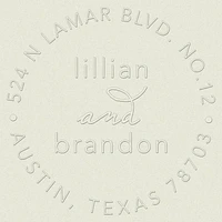 Harmony Script Custom Embosser Plate
