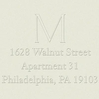 Single Monogram Custom Embosser Plate