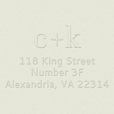Lowercase Initials Custom Embosser Plate
