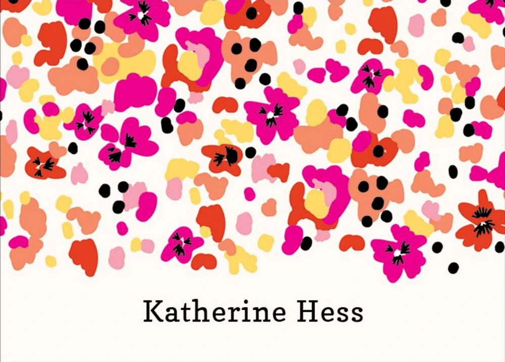 Pink Abstract 4 Bar Stationery