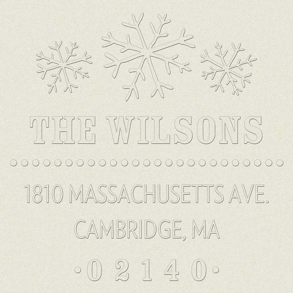 Snowflake Custom Embosser Plate
