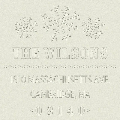 Return Address Embosser - Snowflake