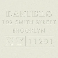 Ticket Custom Embosser Plate