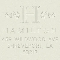 Initial Scrolls Custom Embosser Plate