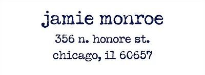 Typewriter Return Address Label
