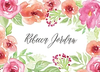 Garden Floral Stationery