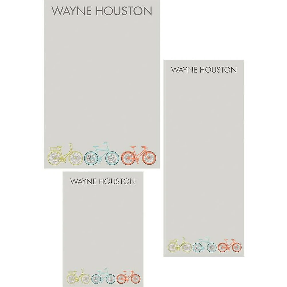 Bikes Mixed Personalized Notepads
