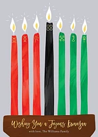 Kwanzaa Candles Holiday Card