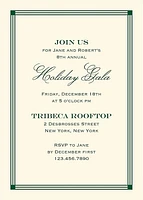 Vintage Craftsman Border Holiday Party Invitation