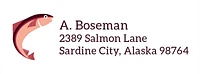 Fancy Fish Return Address Label