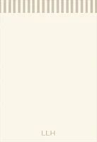 Taupe Picard Stripe Personalized Notepad Set