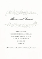 Good Vines Wedding Invitation