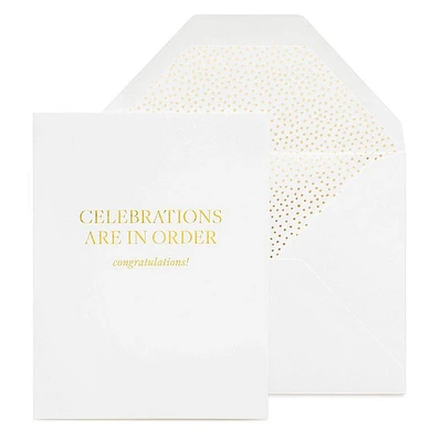 Celebrations Are In Order Congratulations Card