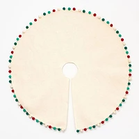 White Felt Pom Tree Skirt