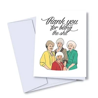 Golden Thank You Card