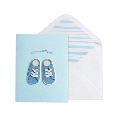 Blue Shoes Baby Card