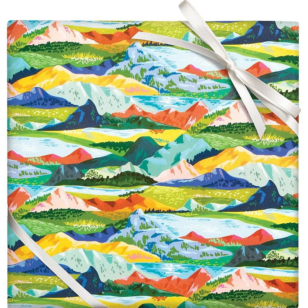 Colorful Mountain Stone Wrapping Paper