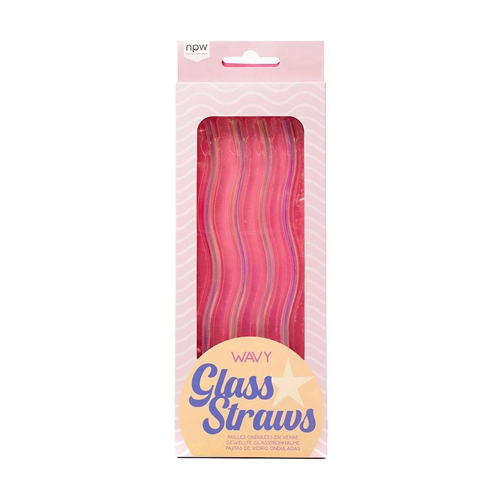 Wavy Glass Straws