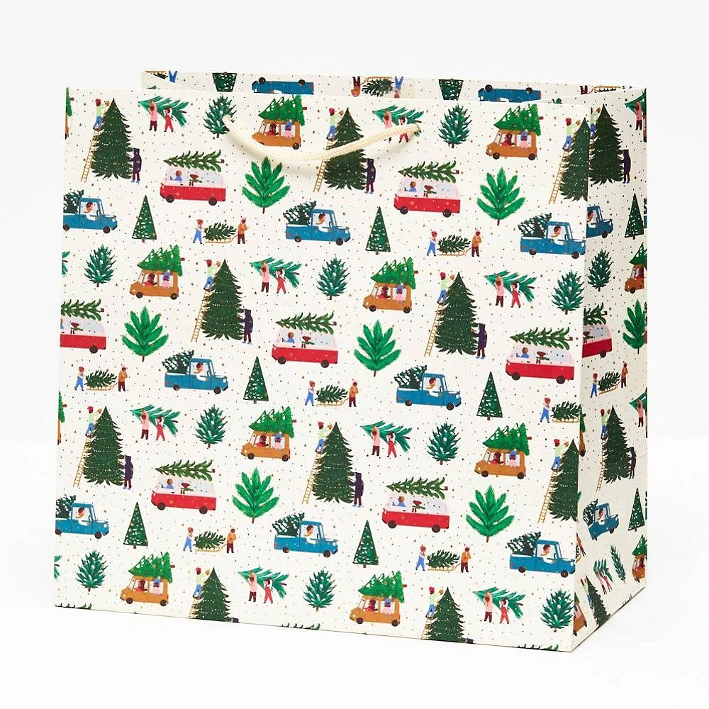 Christmas Tree Lot Large Gift Bag