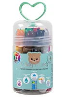 Legami Set Of 12 Markers - Teddy Friends - Teddy Bear