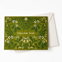 Botanical Bells Thank You Holiday Card Set
