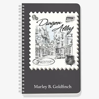Diagon Alley Vintage Travel Stamp Harry Potter Custom Journal