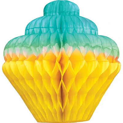 Honeycomb Cupcake, Light Blue