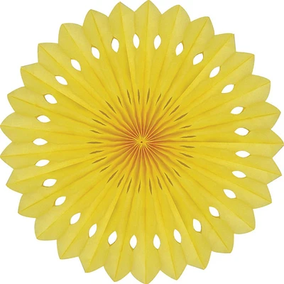 Detailed fan, 30cm, Yellow