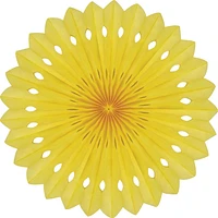 Detailed fan, 30cm, Yellow