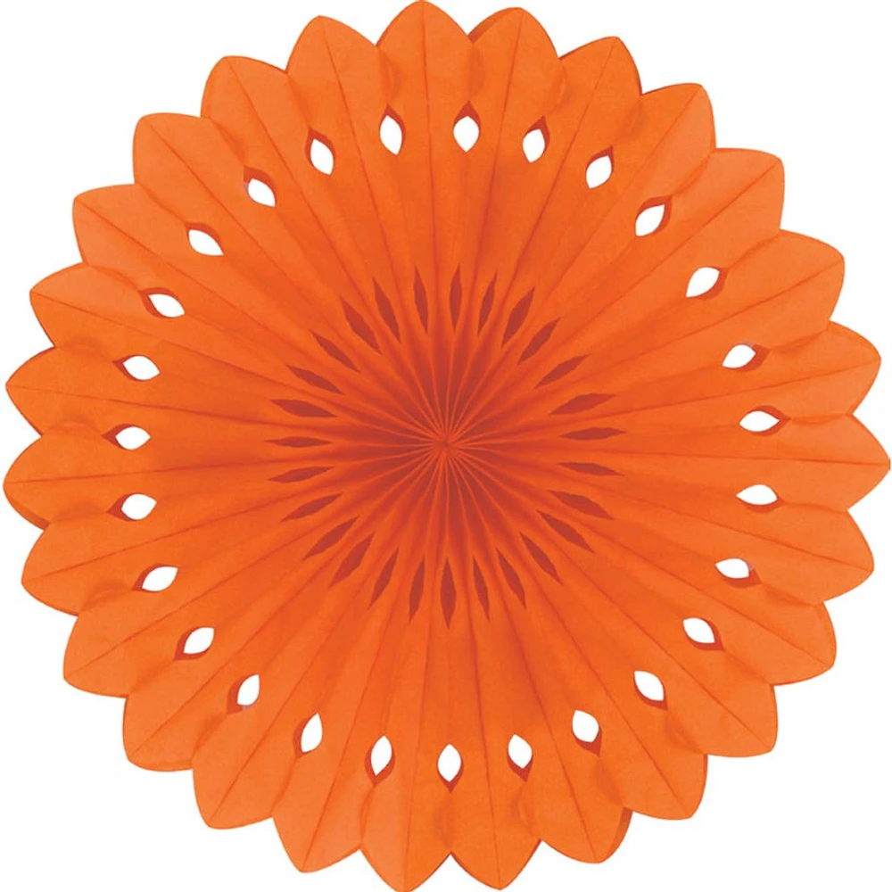 Detailed fan, 30cm, Orange